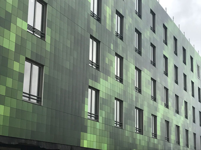 fachada ventilada con tecnología Umetalcoat